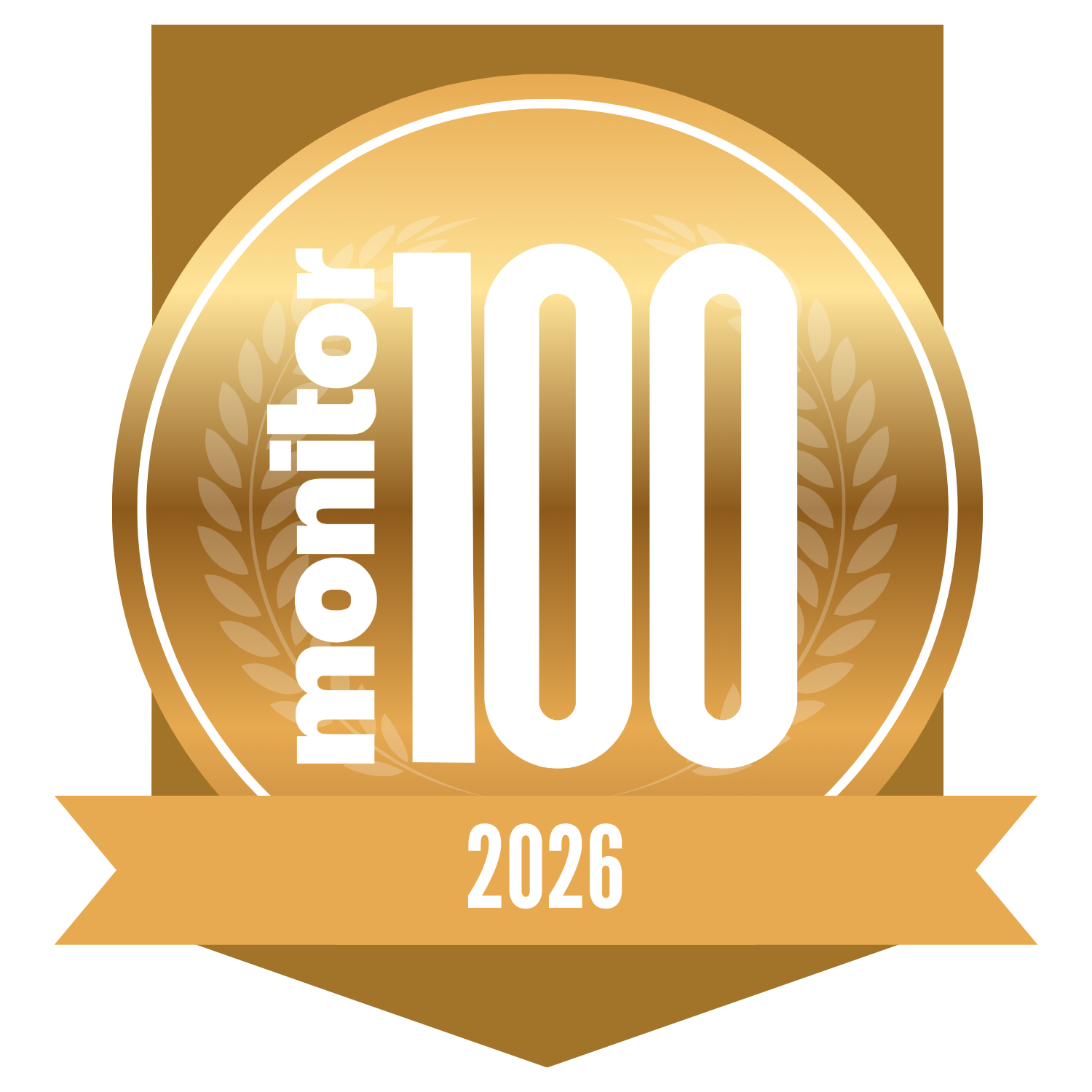 Top 100 bank badge